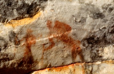 San Rock Paintings, Cedarburg, Western Cape by Unknown